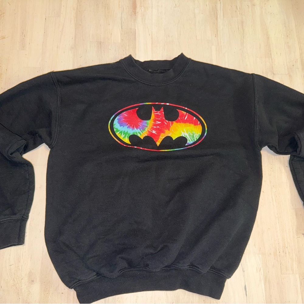 Black Batman Logo Men's Sweater